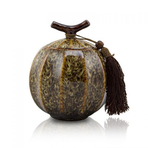 Quail Feathers Ceramic Cremation Urn for Pets -  - CT-3YM