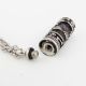 Carved Cylinder Cremation Pendant - Stainless Steel -  - TKB-P1488
