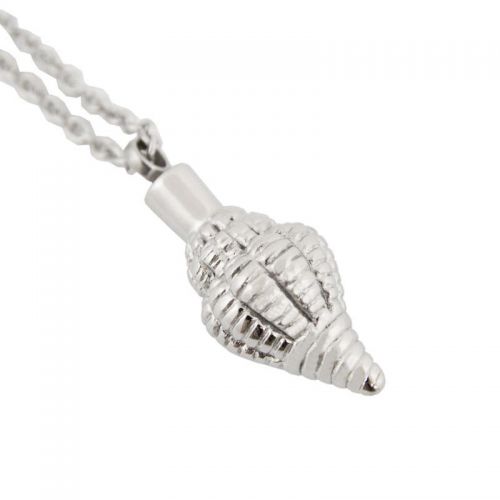 Seashell Cremation Pendant - Stainless Steel -  - TKB-P2029