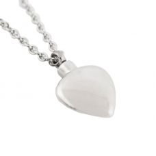 Heart Cremation Pendant - Stainless Steel
