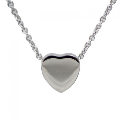 Stainless Steel Heart Cremation Pendant -  - TRU-P0391
