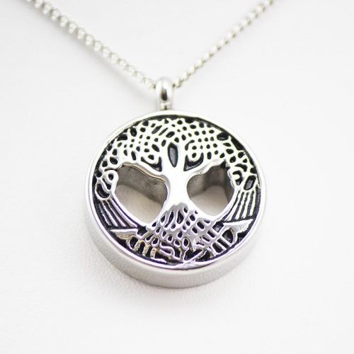 Cremation Urn Necklace for Ashes - Sacred Tree -  - TRU-P1770