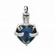 Ultramarine Heart Cremation Necklace for Ashes -  - TRU-P0694A