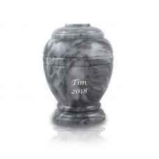 Cloud Gray Marble Pet Cremation Urn - Extra Small