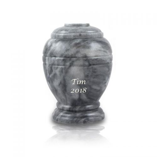 Cloud Gray Marble Pet Cremation Urn - Extra Small -  - 2106-D
