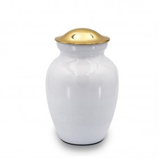 Ice White Cremation Urn - 85 cubic inch