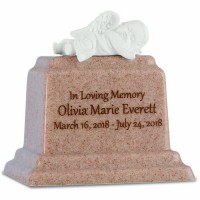 Peaceful Rest Baby Girl Cremation Urn