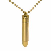 Golden Bullet Pendant Cremation Urn Golden Bullet Pendant Cremation Urn