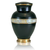 Black Mother of Pearl Cremation Urn