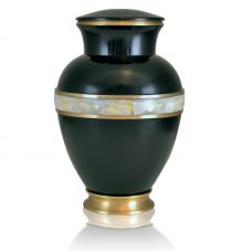 Black Mother of Pearl Urn