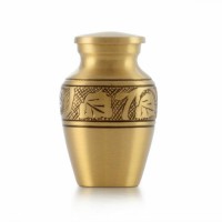 Brass Vine Keepsake Cremation Urn