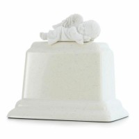 Baby at Rest Cremation Urn White
