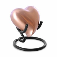Brass Heart Keepsake Cremation Urn