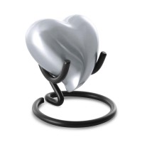 Pewter Heart Keepsake Cremation Urn