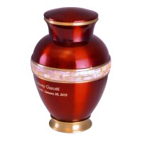 Deep Love Mother of Pearl Cremation Urn