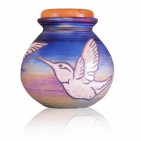 Western Garden Raku Cremation Urn
