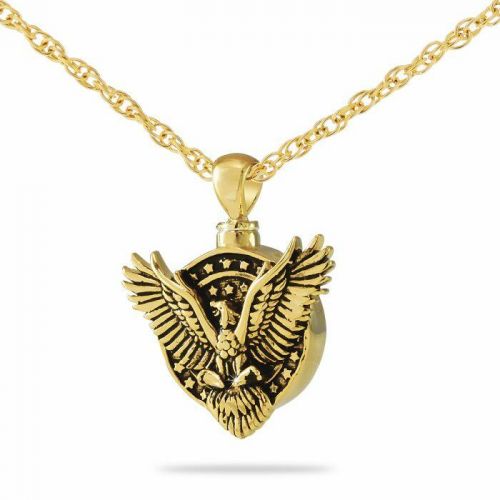 Roosevelt Steel Gold Keepsake Necklace -  - 77569