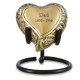 Vine Brass Heart Keepsake Cremation Urn -  - 80028