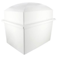 Double Burial Vault - White