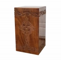 Windsor Cross Wood Cremation Urn