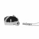 Black Crystal Heart Silver Pendant Cremation Chamber Jewelry Necklace -  - 70050