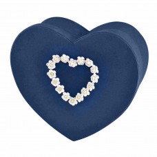 Blue Comfort Heart Biodegradable Cremation Urn