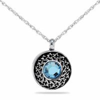 Celestial Crystal Pendant Cremation Chamber Jewelry Necklace