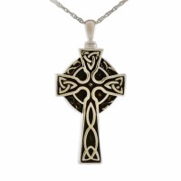 Celtic Cross Pendant Steel Keepsake Cremation Urn
