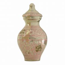 Classic Garden Pink Keepsake Cremation Urn