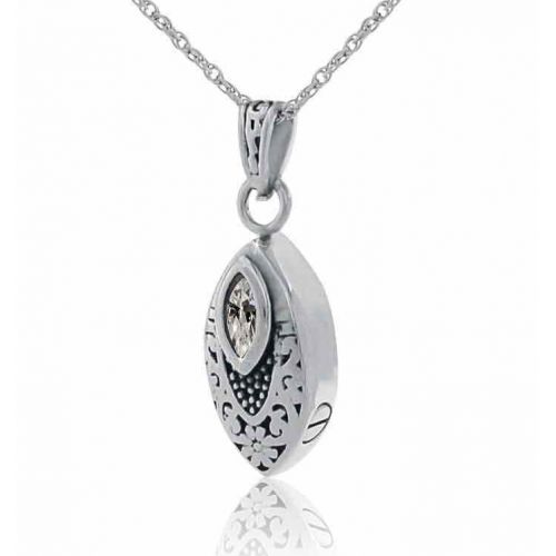 Crystal Charm Pendant Cremation Chamber Jewelry Necklace -  - 44229