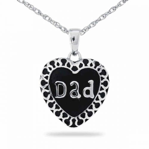 Dad Steel Pendant Cremation Chamber Jewelry Necklace -  - 41003