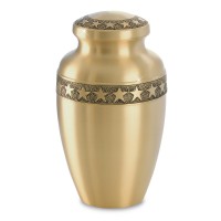 Star Bright Brass Cremation Urn