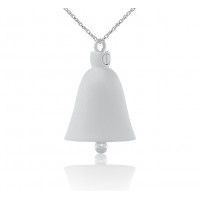 Large Silver Bell Keepsake Cremation Urn Ornament
