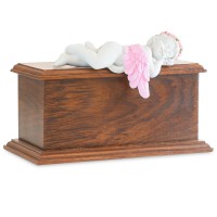Pink Sleeping Angel Baby Girl Cremation Urn