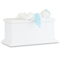 Blue Resting Angel Infant Cremation Urn