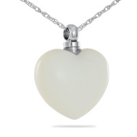 Cat's Eye White Ash Necklace Cremation Urn
