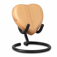 Complete Me Lightwood Heart Keepsake Cremation Urn Complete Me Lightwood Heart Keepsake Cremation Urn
