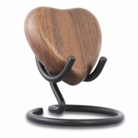 All My Love Wood Heart Keepsake Cremation Urn