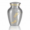 Footprints Brass Keepsake Cremation Urn Footprints Brass Keepsake Cremation Urn