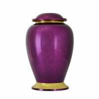 Gleaming Purple Cremation Urn
