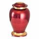 Gleaming Red Brass Cremation Urn -  - 87663