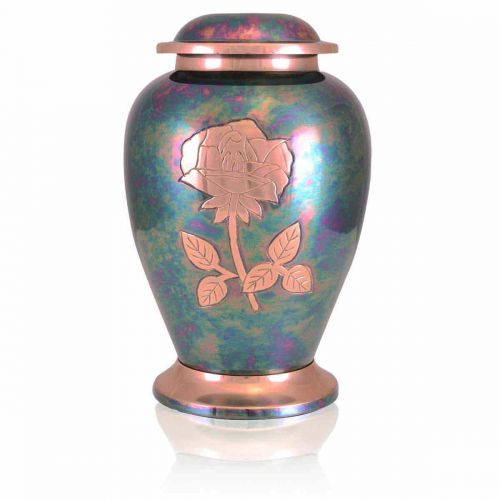 Gleaming Rose Brass Cremation Urn -  - 80072