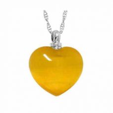 Gold Cat's Eye Necklace Keepsake Cremation Chamber Jewelry