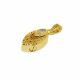 Gold Crystal Charm Pendant Cremation Chamber Jewelry Necklace -  - 44281