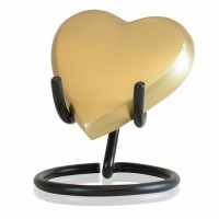 All My Love Heart Brass Keepsake Cremation Urn