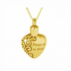 Immortal Love Filigree Keepsake Cremation Chamber Jewelry Necklace