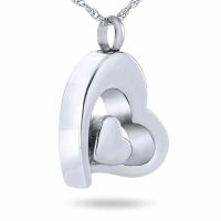 Love Lives On Pendant Cremation Chamber Jewelry Necklace