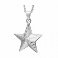 Military Service Silver Keepsake Cremation Chamber Jewelry Necklace