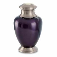 Modern Purple Cremation Urn