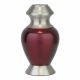 Modern Red Brass Keepsake Cremation Urn -  - 80036